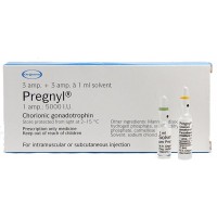 HCG Pregnyl 1500iu x 3 amps